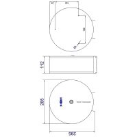 Диспенсер для туалетной бумаги Nofer 05001.XL.S Нержавеющая сталь матовая — фото 5, Диспенсеры туалетной бумаги