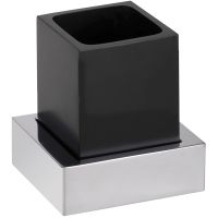 Стакан для зубных щеток Bemeta Gamma 145411012 Черный — фото 1, Мыльницы