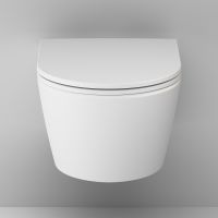Унитаз AM.PM Func FlashClean C8F1700MWSC подвесной Белый матовый с сиденьем Микролифт — фото 6, Подвесные унитазы