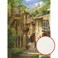 Фреска Ortograf Городской пейзаж 3419 Фактура флок FLK Флизелин (2*2,7) Бежевый/Зеленый, Город/Пейзаж — фото 1, Фрески