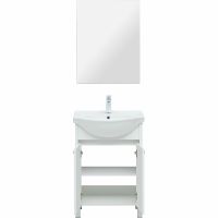 Тумба под раковину Aquanet Донна 60 294390 Белый глянец — фото 7, Тумбы под раковину