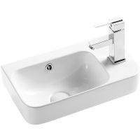 Раковина WeltWasser Aisbach 5117 R 45 10000003971 Белый глянец — фото 1, Мини-раковины