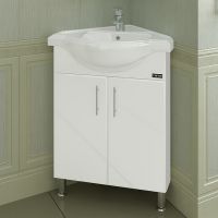 Товар: Тумба под раковину СанТа Аврора 60 216001 угловая Белая - фото 3 Тумба под раковину СанТа Аврора 60 216001 угловая Белая — фото 3, Мебель для ванной