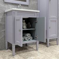 Тумба под раковину Caprigo Albion Concept 60 34010-SF028 Серая матовая — фото 3, Мебель для ванной