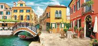 Фреска Ortograf Венеция 30726 Фактура флок FLK Флизелин (5,7*2,7) Разноцветный, Город — фото 2, Фрески