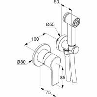 Товар: Гигиенический душ со смесителем Kludi Zenta SL 489980565 Хром - фото 2 Гигиенический душ со смесителем Kludi Zenta SL 489980565 Хром — фото 2, Душевое оборудование. Душевая программа