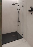 Душевой поддон из искусственного камня Starohome Solid 120х80 1237470 Black Matt — фото 3, Душевые поддоны