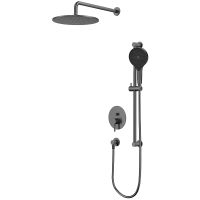 Душевая система Whitecross Y gunmetal YSET05TOPGM Оружейная сталь — фото 1, Душевое оборудование. Душевая программа