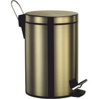 Ведро для мусора WasserKRAFT Exter K-645 Светлая бронза — фото 1, Мусорные ведра