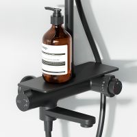 Душевая система Damixa Jupiter 977760300 с термостатом Черная матовая — фото 4, Душевое оборудование. Душевая программа