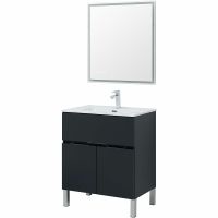 Тумба под раковину Aquanet Алвита New 70 303900 Антрацит — фото 5, Тумбы под раковину