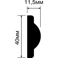 Молдинг HIWOOD D1040 2000x40х11,5 мм — фото 2, Молдинги