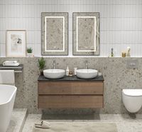 Тумба под раковину BelBagno Kraft 120 KRAFT-1200-4C-SO-2-RT подвесная Rovere Tabacco — фото 17, Тумбы под раковину