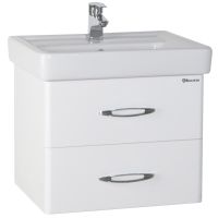 Тумба под раковину Bellezza Джела 60 4639809670013 2 ящика подвесная Белая — фото 1, Тумбы под раковину