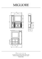 Товар: Столешница под раковину Migliore Ravenna 119 L 27079 Daino Reale - фото 3 Столешница под раковину Migliore Ravenna 119 L 27079 Daino Reale — фото 3, Столешницы под раковину