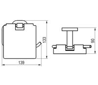 Держатель туалетной бумаги Ravak Chrome CR 400.00 X07P191 с крышкой Хром — фото 4, Держатели туалетной бумаги
