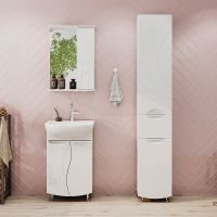 Товар: Зеркало со шкафом Volna Adel 50 R zsADEL50.R-01 с подсветкой Белое - фото 7 Зеркало со шкафом Volna Adel 50 R zsADEL50.R-01 с подсветкой Белое — фото 7, Зеркальные шкафы в ванную