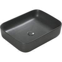 Раковина-чаша SantiLine 50 SL-1051DG Темно-серая матовая — фото 1, Раковины накладные