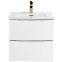 Тумба под раковину BelBagno Etna 50 ETNA-500-2C-SO-BL подвесная Bianco Lucido — фото 1, Тумбы под раковину