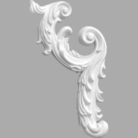 Угловой элемент Decomaster 97200-2R 22x490x300 мм — фото 1, Молдинги