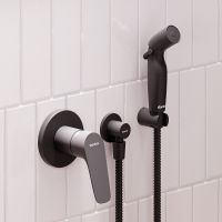 Гигиенический душ со смесителем Damixa Jupiter 777510300 Черный матовый — фото 2, Душевое оборудование. Душевая программа