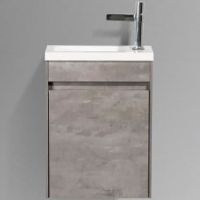 Товар: Тумба под раковину BelBagno Pietra Mini 46 L PIETRA MINI-460-1A-SO-SCM-L подвесная Stucco Cemento - фото 6 Тумба под раковину BelBagno Pietra Mini 46 L PIETRA MINI-460-1A-SO-SCM-L подвесная Stucco Cemento — фото 6, Тумбы под раковину