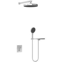 Душевая система Vincea Inspire VSFW-3I21MT2RCH с термостатом Хром — фото 1, Встраиваемые душевые комплекты