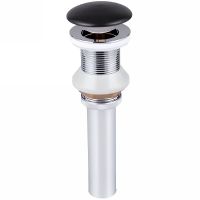 Донный клапан Sintesi SIN-VF-40BM click-clack Черный матовый — фото 2, Донные клапаны