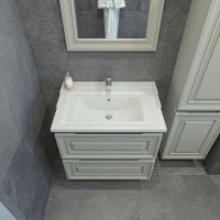 Тумба под раковину Caprigo Ponza 70 13520-030.000.00.20 подвесная Серая матовая — фото 3, Мебель для ванной