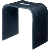 Стульчик для ванной Geralis T-B-V Черный с вырезом — фото 1, Сиденья