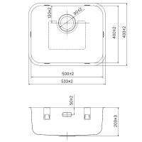 Кухонная мойка Iddis Mate 53 MAT53S0i77 Сатин — фото 4, Кухонные мойки