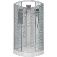 Душевая кабина Niagara Luxe NG-7715WBK 90x90 без гидромассажа — фото 1, Душевые кабины