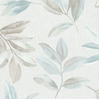 Обои Marburg Essentiell 34709 Винил на флизелине (0,53*10,05) Серый/Бирюзовый/Коричневый, Листья — фото 1, Обои для стен