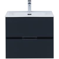 Тумба под раковину Aquanet Алвита New 60 277511 подвесная Антрацит — фото 6, Тумбы под раковину