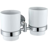 Стакан для зубных щеток Allen Brau Priority 6.31003-00 Белый Хром — фото 1, Стаканы для зубных щеток