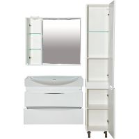 Товар: Тумба с раковиной Misty Элвис 85 УТ000007114 подвесная Белая глянцевая - фото 5 Тумба с раковиной Misty Элвис 85 УТ000007114 подвесная Белая глянцевая — фото 5, Мебель для ванной