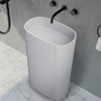 Раковина Abber Stein 55 AS2502-H Белая матовая — фото 1, Раковины