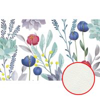 Фреска Ortograf Цветы 33425 Фактура флок FLK Флизелин (4,4*2,7) Разноцветный, Цветы — фото 1, Фрески