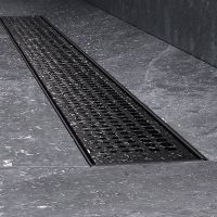 Душевой лоток AM.PM MasterFlow 80 с Черной матовой решеткой Cut Gradient арт-W01SC-P11-080-01BM — фото 7, Душевые лотки