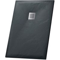 Душевой поддон из искусственного камня Grossman Strong 100x90 GR-S290100Q Графит — фото 1, Душевые поддоны из искусственного камня