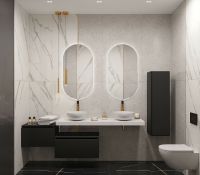 Столешница под раковину Boheme Armadi Art Flat 160 869-160-CLCT Белый мрамор — фото 4, Раковины