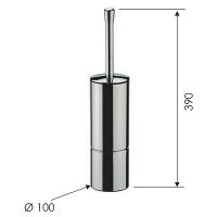 Ершик для унитаза Remer RB465NO Черный матовый — фото 4, Ершики для унитаза