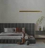 Обои Bernardo Bartalucci Marisa 84254-5 Винил на флизелине (1,06*10) Серый/Бежевый, Геометрия — фото 4, Обои для стен