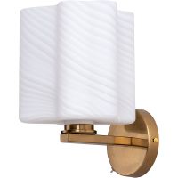 Настенный светильник Artelamp Serenata A3459AP-1AB Белый Античная бронза — фото 1, Светильники
