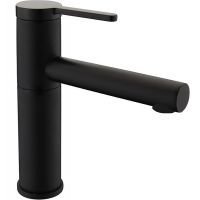 Смеситель для раковины Bravat F1410445BW-RUS Черный матовый — фото 1, Смесители для раковины