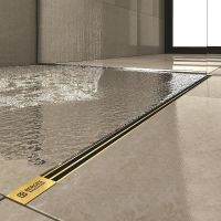 Душевой лоток Berges Super Slim 700 092153 с решеткой Золото глянец — фото 2, Душевые лотки