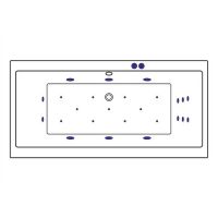 Товар: Акриловая ванна Excellent Pryzmat 190x90 WAEX.PRY19.ULTRA.GL с гидромассажем - фото 9 Акриловая ванна Excellent Pryzmat 190x90 WAEX.PRY19.ULTRA.GL с гидромассажем — фото 9, Ванны