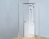 Душевой уголок Berges Solo Т 90х90 061105 профиль Хром сильвер стекло прозрачное — фото 2, Душевые уголки