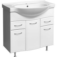 Товар: Тумба под раковину Stella Polar Концепт 90 SP-00000132 Белая - фото 1 Тумба под раковину Stella Polar Концепт 90 SP-00000132 Белая — фото 1, Тумбы под раковину