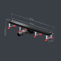 Товар: Душевой лоток AM.PM MasterFlow 70 W01SC-P11-070-01BM с Черной матовой решеткой Cut Gradient - фото 16 Душевой лоток AM.PM MasterFlow 70 W01SC-P11-070-01BM с Черной матовой решеткой Cut Gradient — фото 16, Душевые лотки